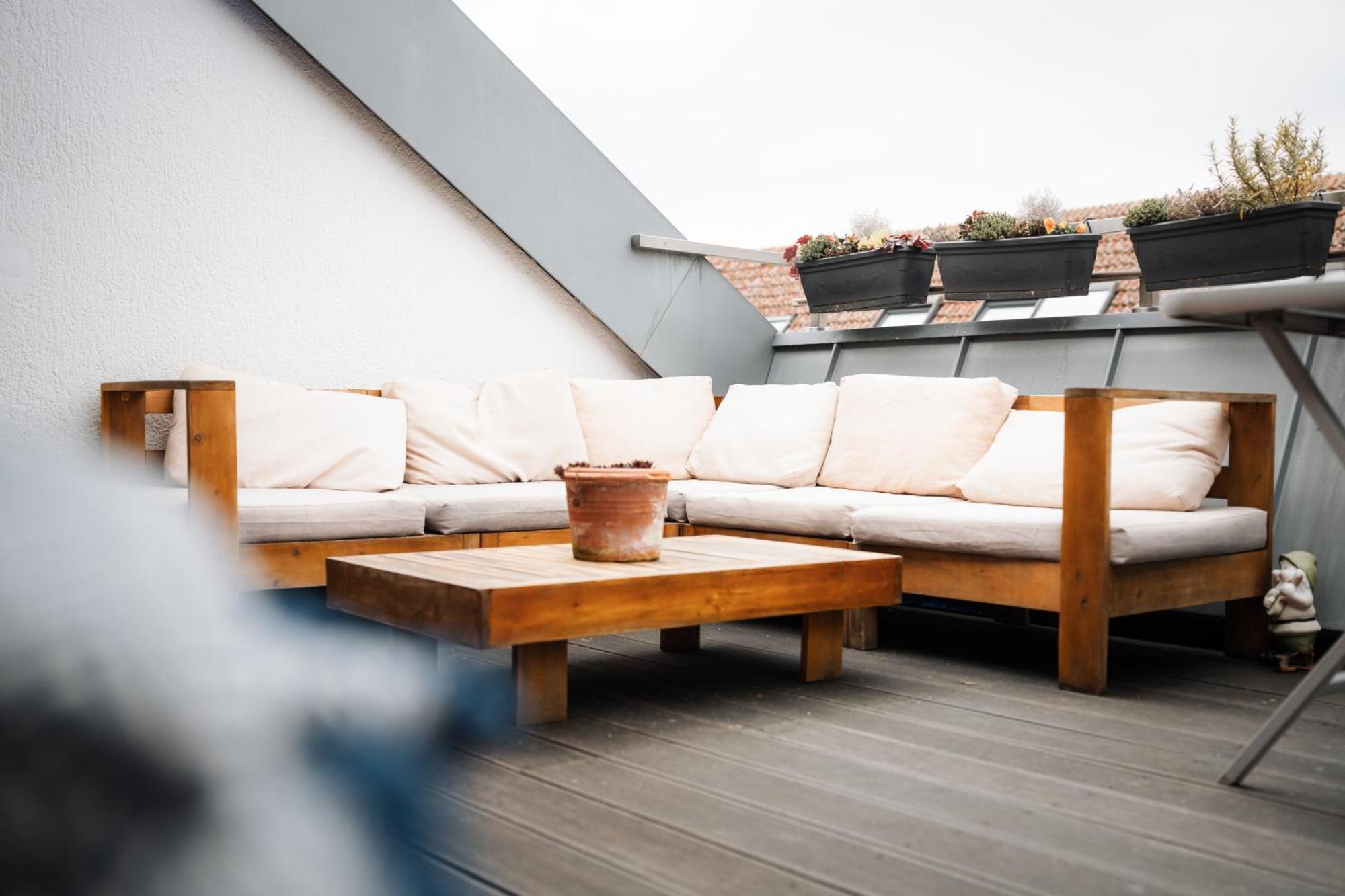 Hostel Мангейм Экстерьер фото Rooftop terrace